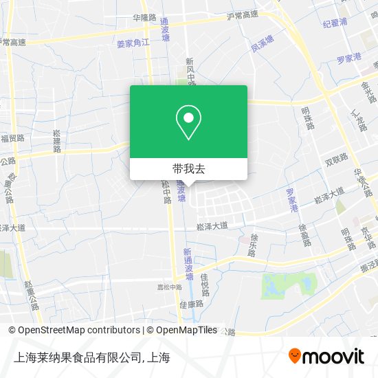 上海莱纳果食品有限公司地图