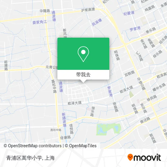 青浦区嵩华小学地图
