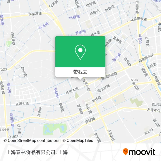 上海泰林食品有限公司地图