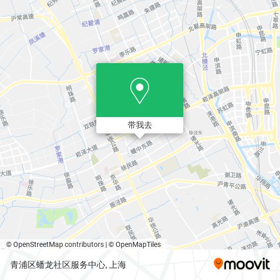 青浦区蟠龙社区服务中心地图