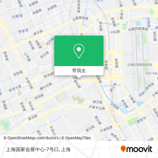 上海国家会展中心-7号口地图
