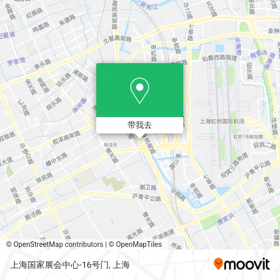 上海国家展会中心-16号门地图