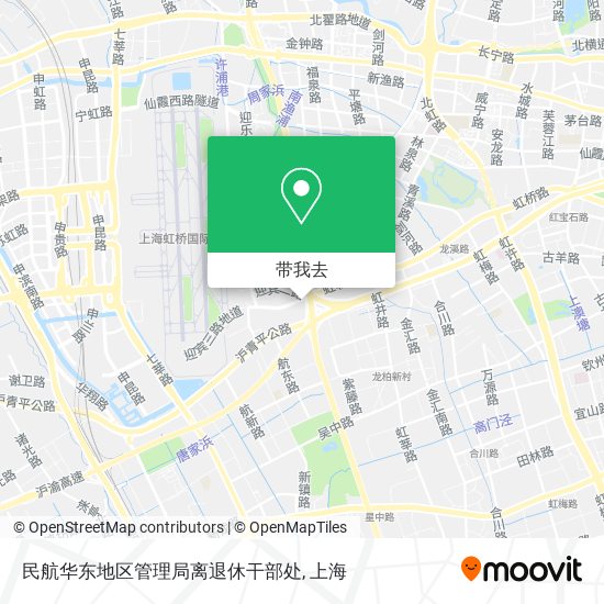 民航华东地区管理局离退休干部处地图