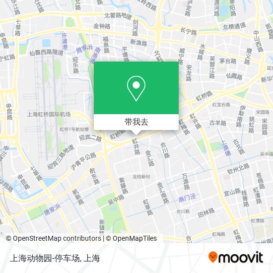 上海动物园-停车场地图
