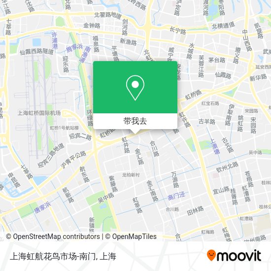 上海虹航花鸟市场-南门地图