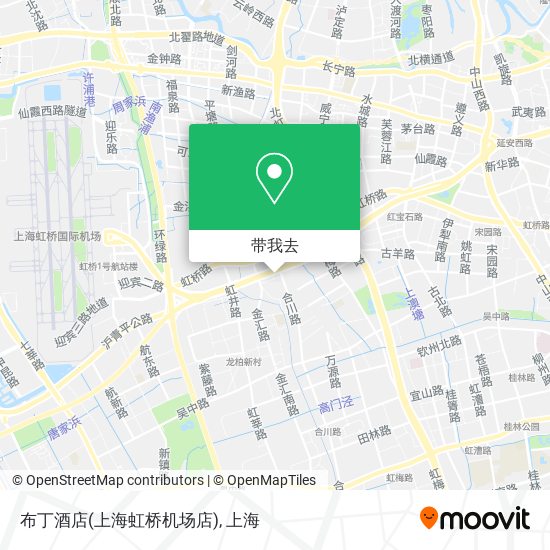 布丁酒店(上海虹桥机场店)地图