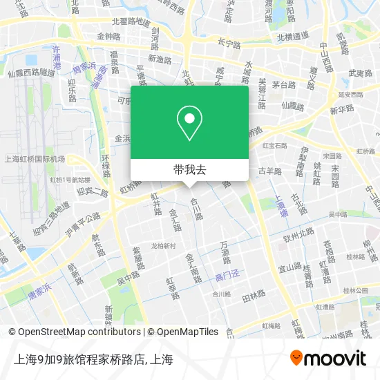 上海9加9旅馆程家桥路店地图