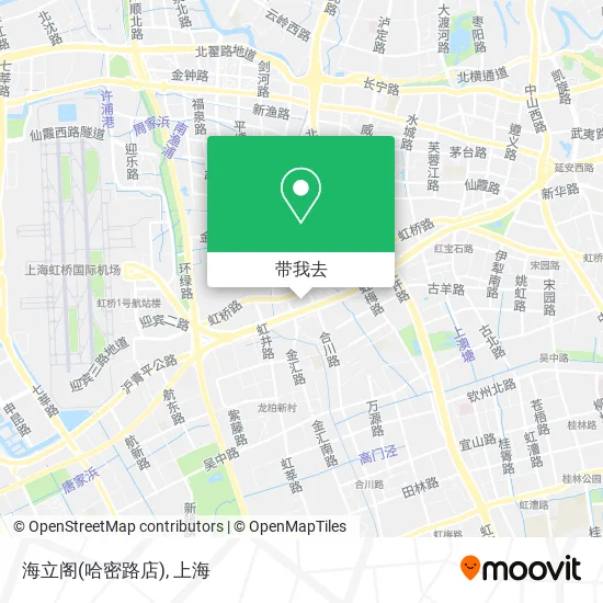 海立阁(哈密路店)地图