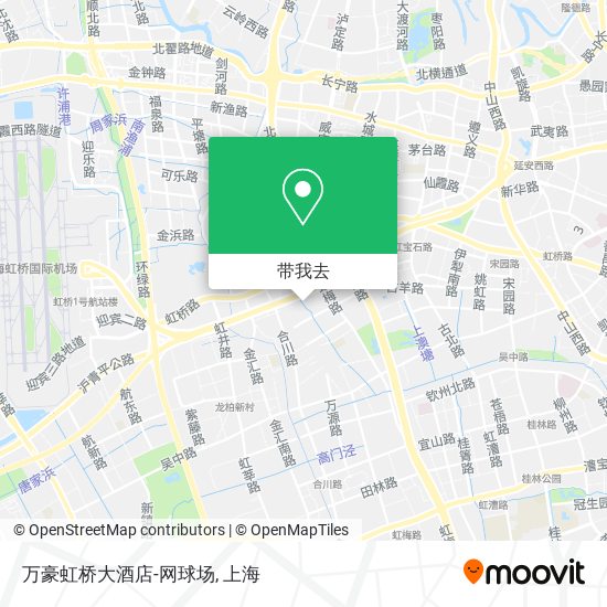 万豪虹桥大酒店-网球场地图