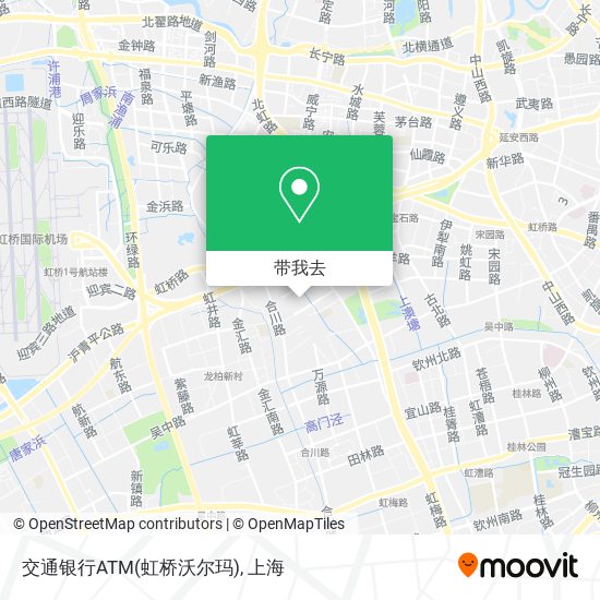 交通银行ATM(虹桥沃尔玛)地图