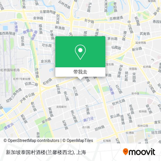 新加坡泰国村酒楼(兰馨楼西北)地图