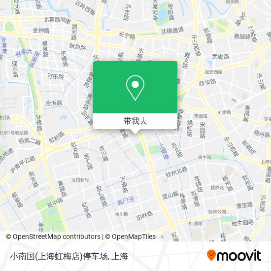 小南国(上海虹梅店)停车场地图