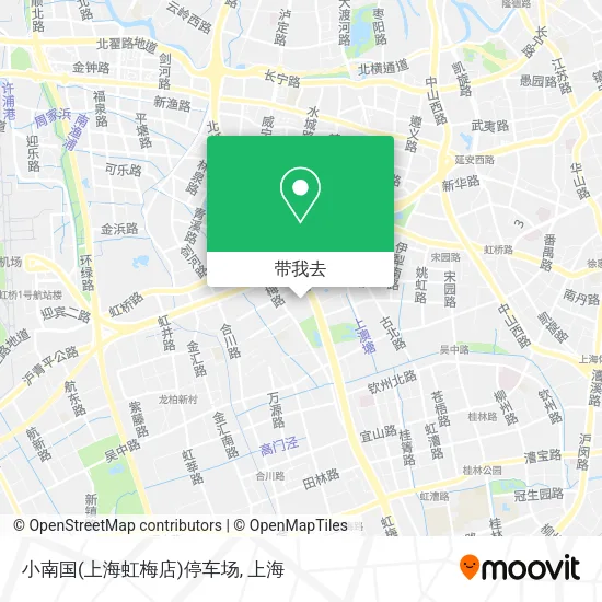 小南国(上海虹梅店)停车场地图