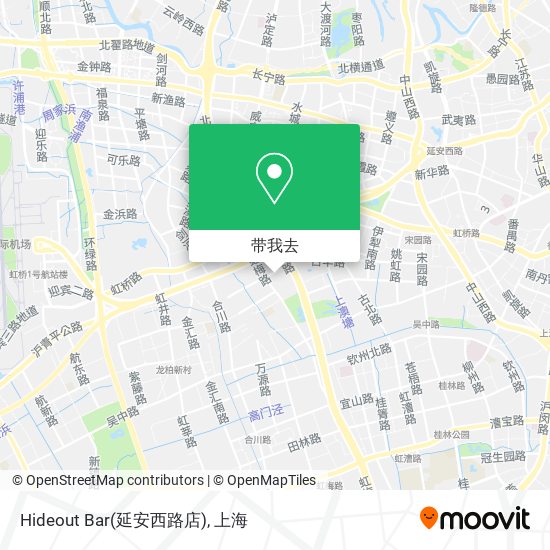 Hideout Bar(延安西路店)地图