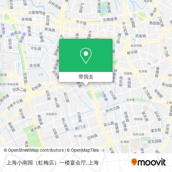 上海小南国（虹梅店）一楼宴会厅地图