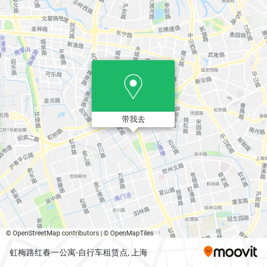 虹梅路红春一公寓-自行车租赁点地图