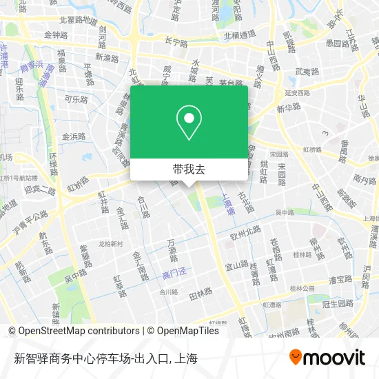 新智驿商务中心停车场-出入口地图