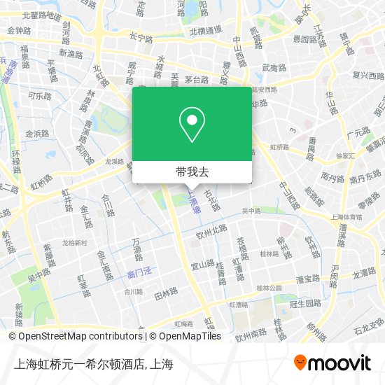 上海虹桥元一希尔顿酒店地图