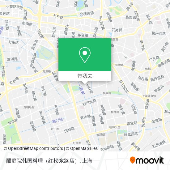 酣庭院韩国料理（红松东路店）地图