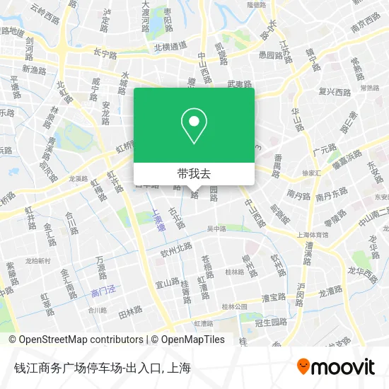 钱江商务广场停车场-出入口地图