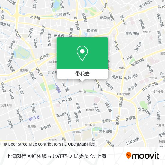 上海闵行区虹桥镇古北虹苑-居民委员会地图