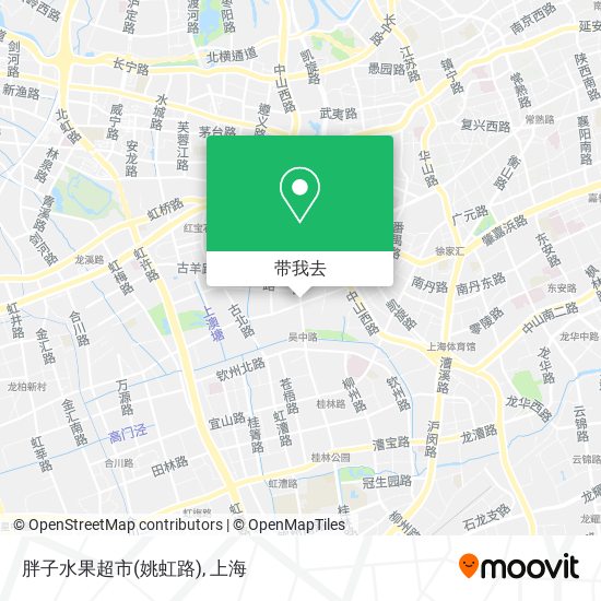 胖子水果超市(姚虹路)地图