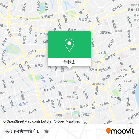 来伊份(古羊路店)地图