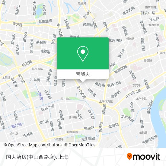 国大药房(中山西路店)地图