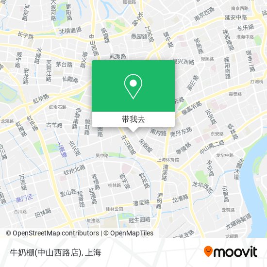 牛奶棚(中山西路店)地图