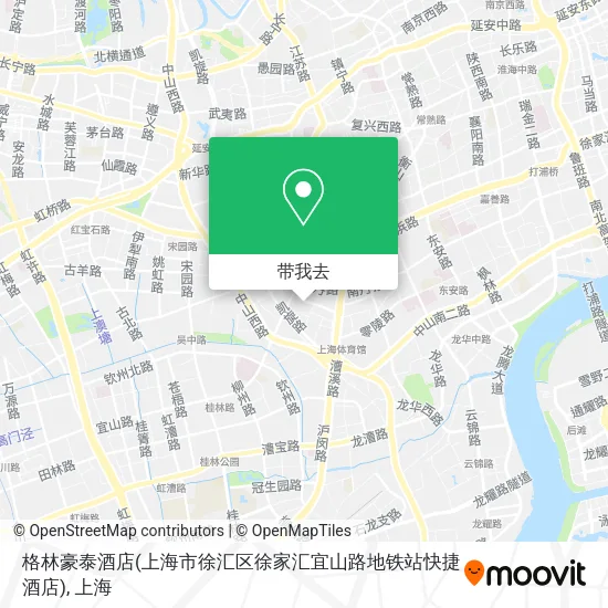 格林豪泰酒店(上海市徐汇区徐家汇宜山路地铁站快捷酒店)地图