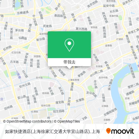 如家快捷酒店(上海徐家汇交通大学宜山路店)地图