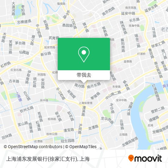 上海浦东发展银行(徐家汇支行)地图