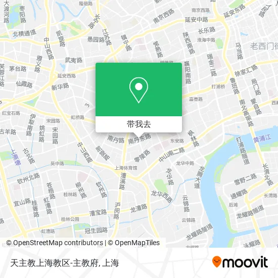 天主教上海教区-主教府地图