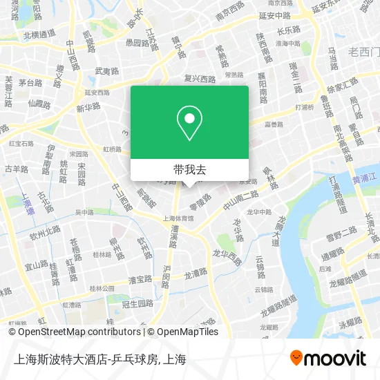 上海斯波特大酒店-乒乓球房地图