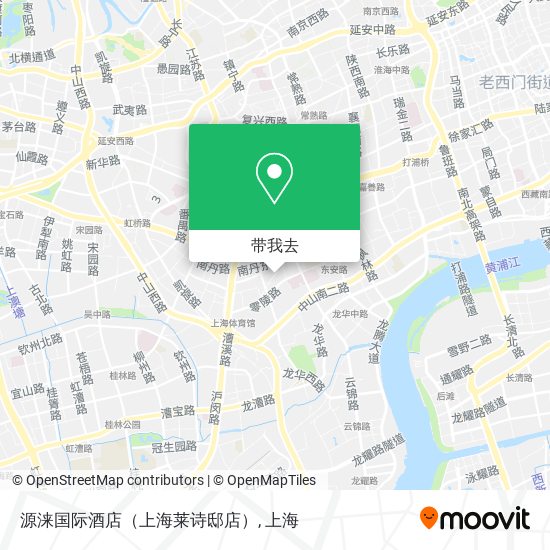 源涞国际酒店（上海莱诗邸店）地图