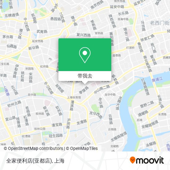 全家便利店(亚都店)地图