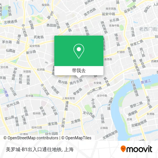 美罗城-B1出入口通往地铁地图