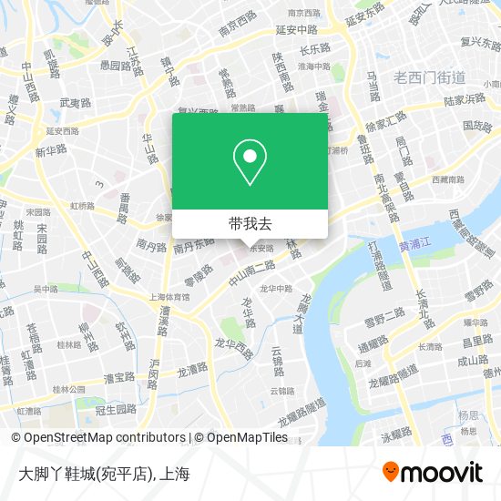 大脚丫鞋城(宛平店)地图