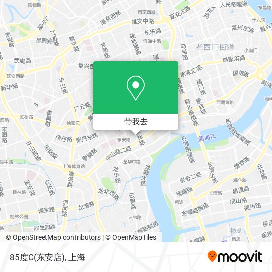 85度C(东安店)地图