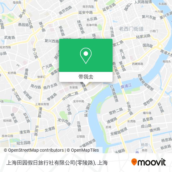上海田园假日旅行社有限公司(零陵路)地图