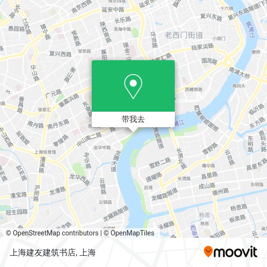 上海建友建筑书店地图