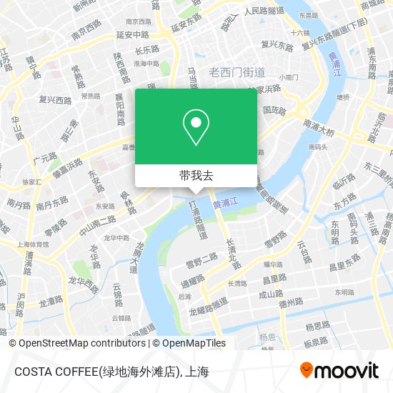 COSTA COFFEE(绿地海外滩店)地图