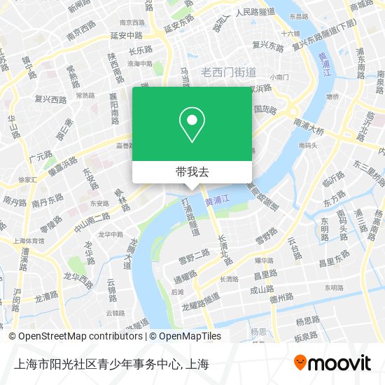 上海市阳光社区青少年事务中心地图