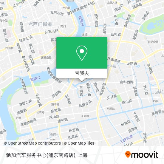 驰加汽车服务中心(浦东南路店)地图