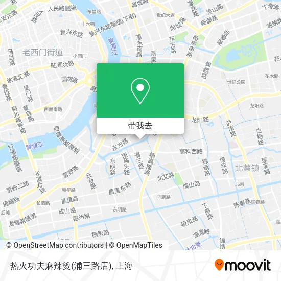 热火功夫麻辣烫(浦三路店)地图
