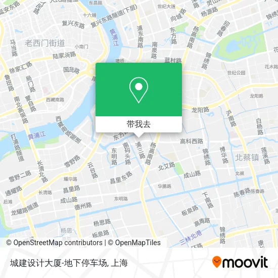 城建设计大厦-地下停车场地图