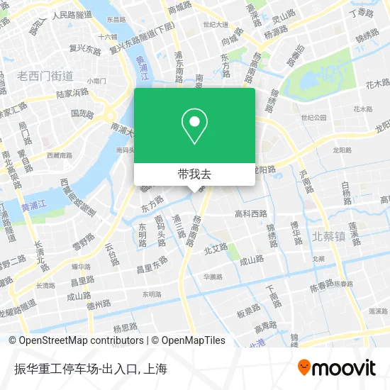 振华重工停车场-出入口地图