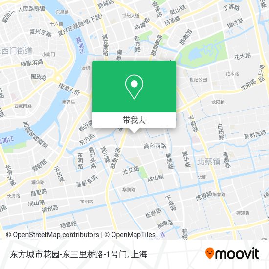 东方城市花园-东三里桥路-1号门地图