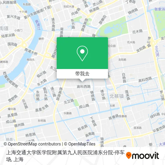 上海交通大学医学院附属第九人民医院浦东分院-停车场地图