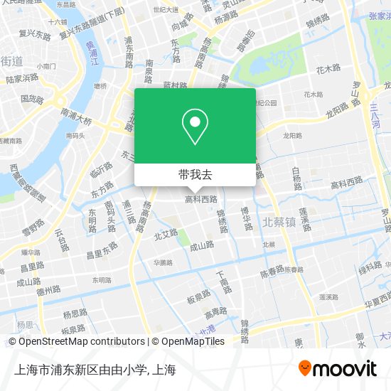 上海市浦东新区由由小学地图